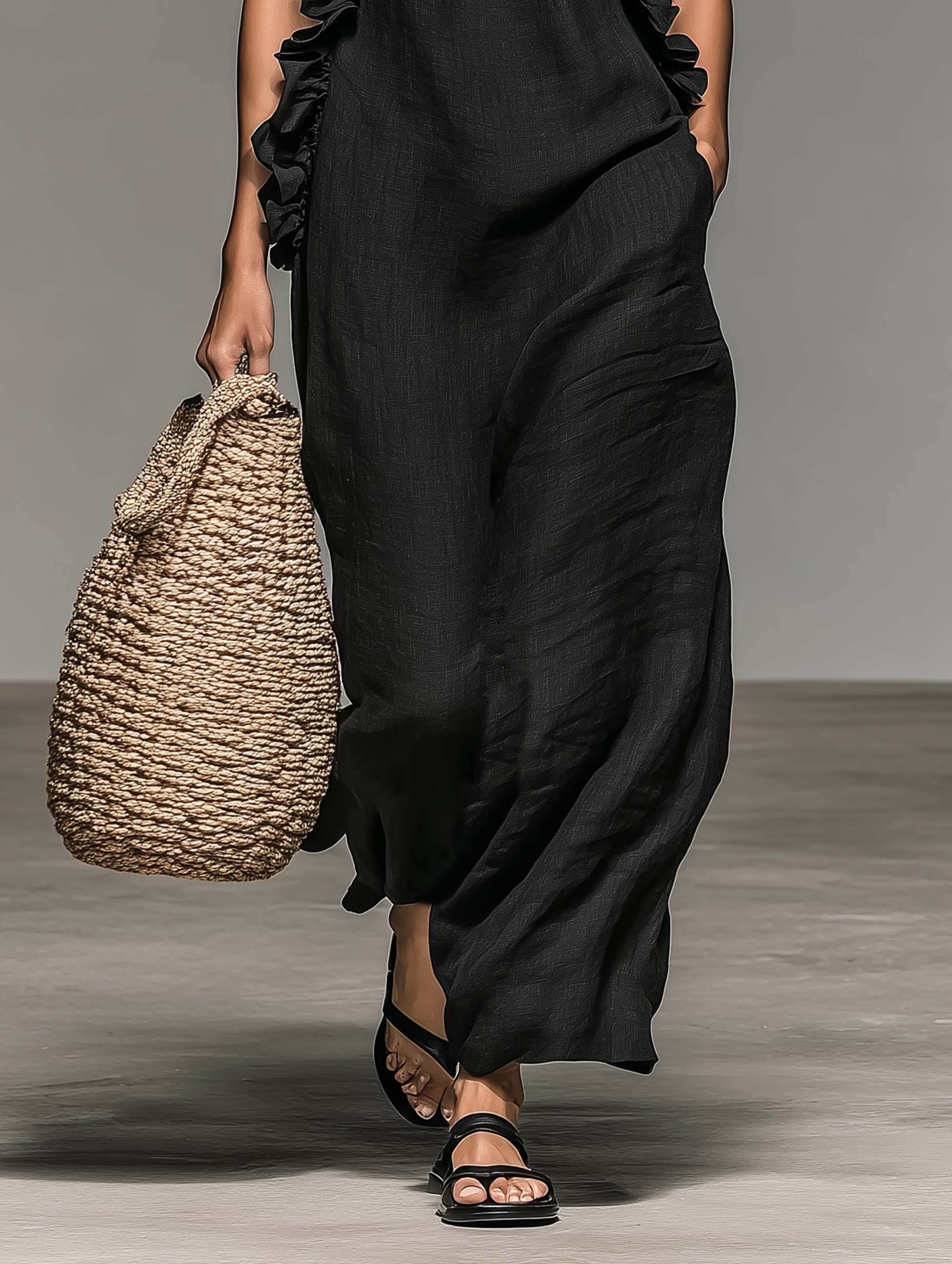 Bellucci Firenze Lua Vestido Maxi con Bolsillos