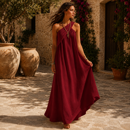SerenMova VERA Vestido Maxi Cruzado