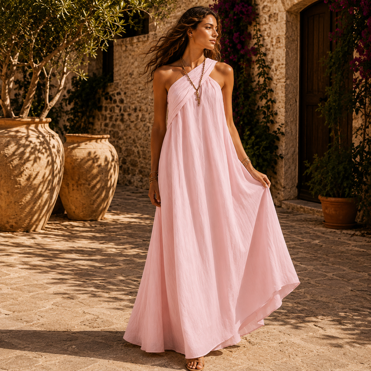 SerenMova VERA Vestido Maxi Cruzado