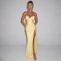 Golden Hour Satin Maxi Dress